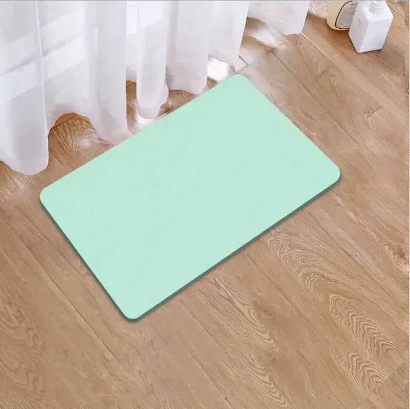 Diatomite Mat Diatomaceous Earth Bath Mat Super Absorbent Non Slip Quick Drying Bath Shower Rug Door Home Floor Bathroom Mat