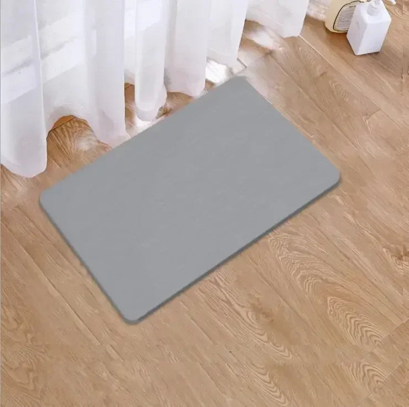 Diatomite Mat Diatomaceous Earth Bath Mat Super Absorbent Non Slip Quick Drying Bath Shower Rug Door Home Floor Bathroom Mat